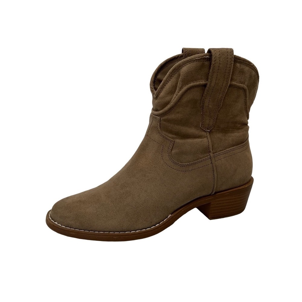 Universal Thread Taupe Suede Western Ankle Boots Size 7M KG323028